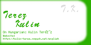 terez kulin business card